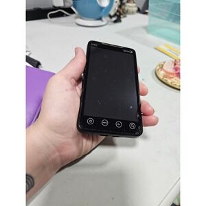 vintage HTC Evo 4G smartphone for the Sprint network stand y2k
